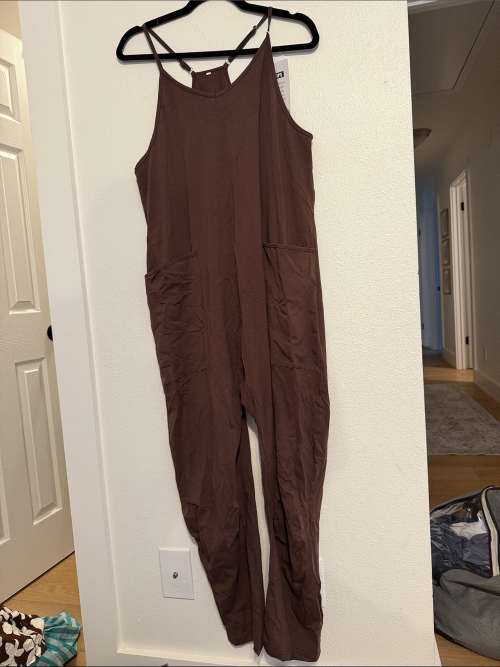Amazon Brown Sleeveless Strappy Jumpsuit